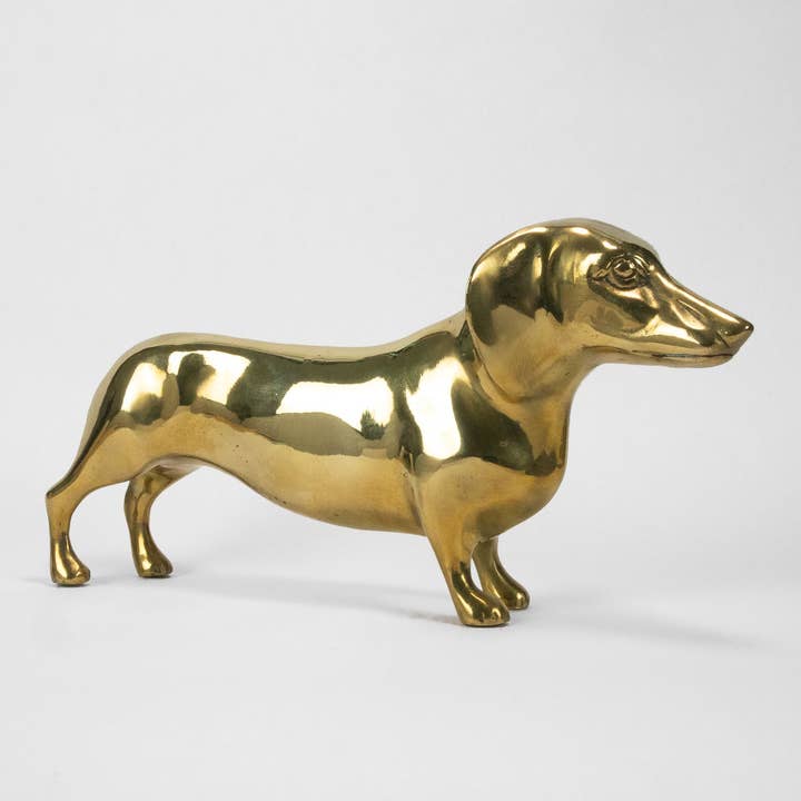 PRIZE - Wholesale Sculpture - Dachshund Sculpture in Brass