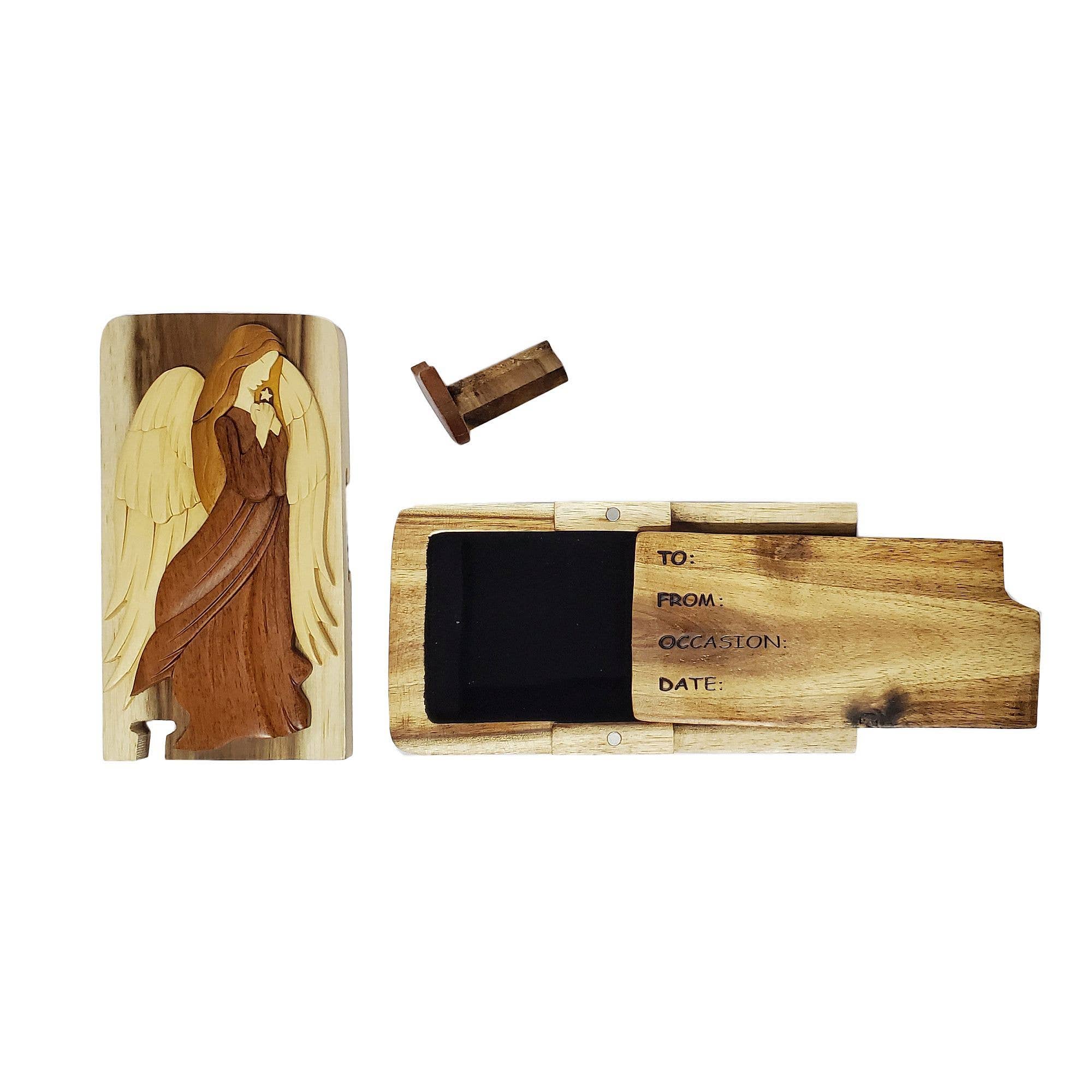 Paradigm Imports - Wholesale Decorative Box - Perfect Angel - Hand Carved Wooden Keepsake Gift Box4