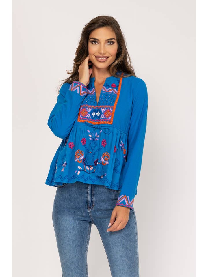 Peace & Love (CALAO IMPORT EXPORT S.L.) - Wholesale Blouse - Women's - Lisa Pr8196B Blouse
