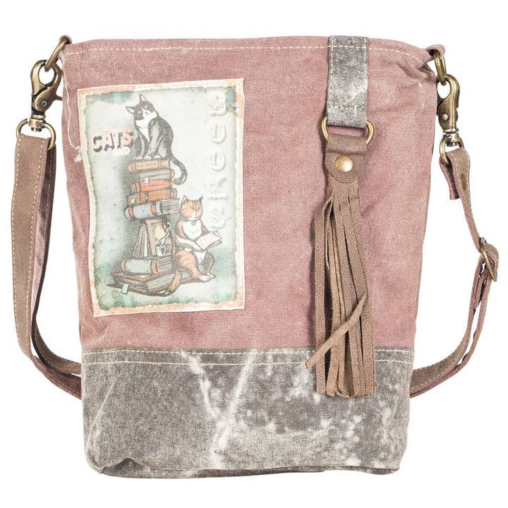 Cats & Books Crossbody Bag and other Purchase Wholesale list for purses. Free Returns & Net 60 Terms on Faire trending on Faire.