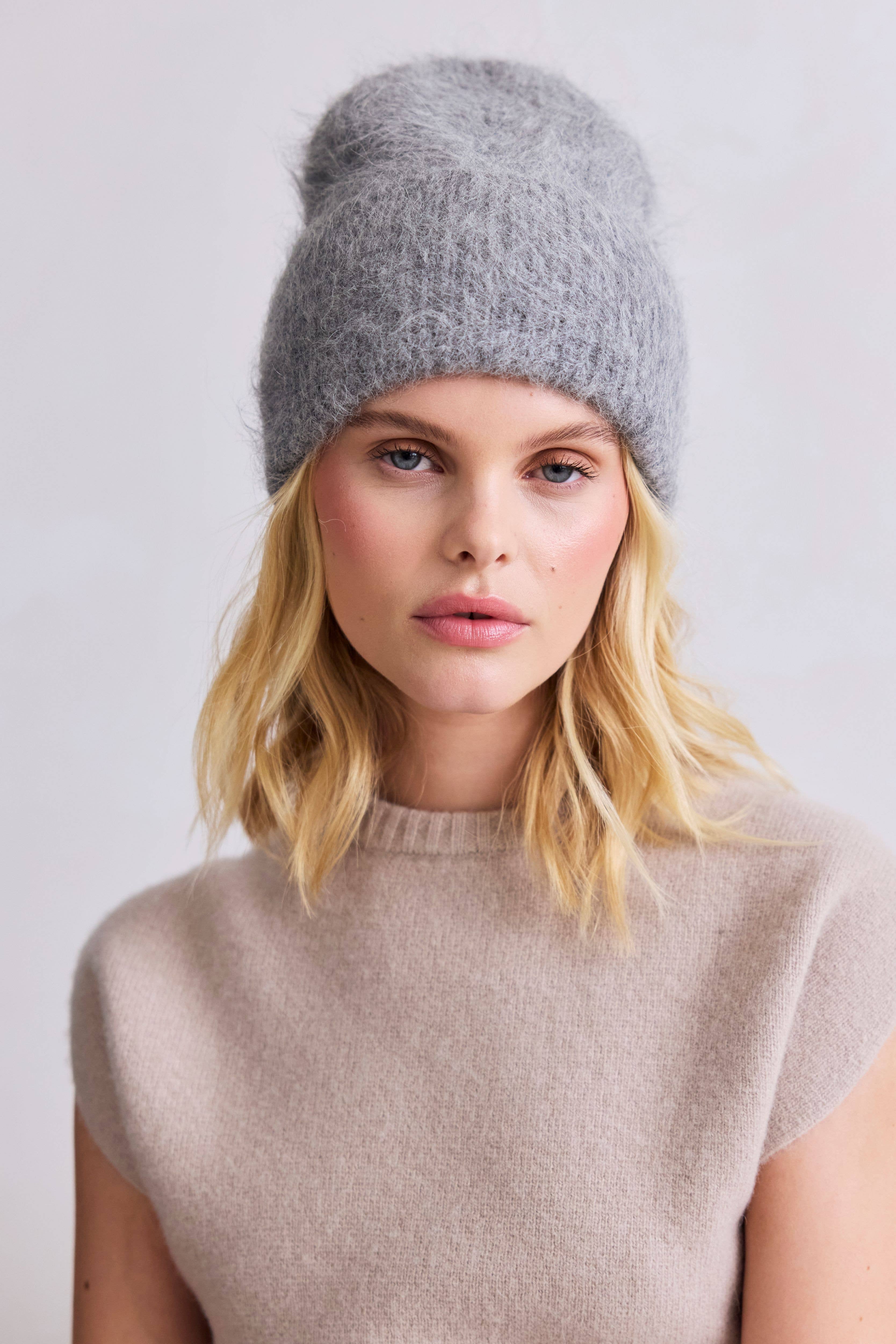 Arctic Fox & Co. - North America - Vente Bonnet – unisexe - Le Bonnet Alpaga - Gris Blizzard - FW25