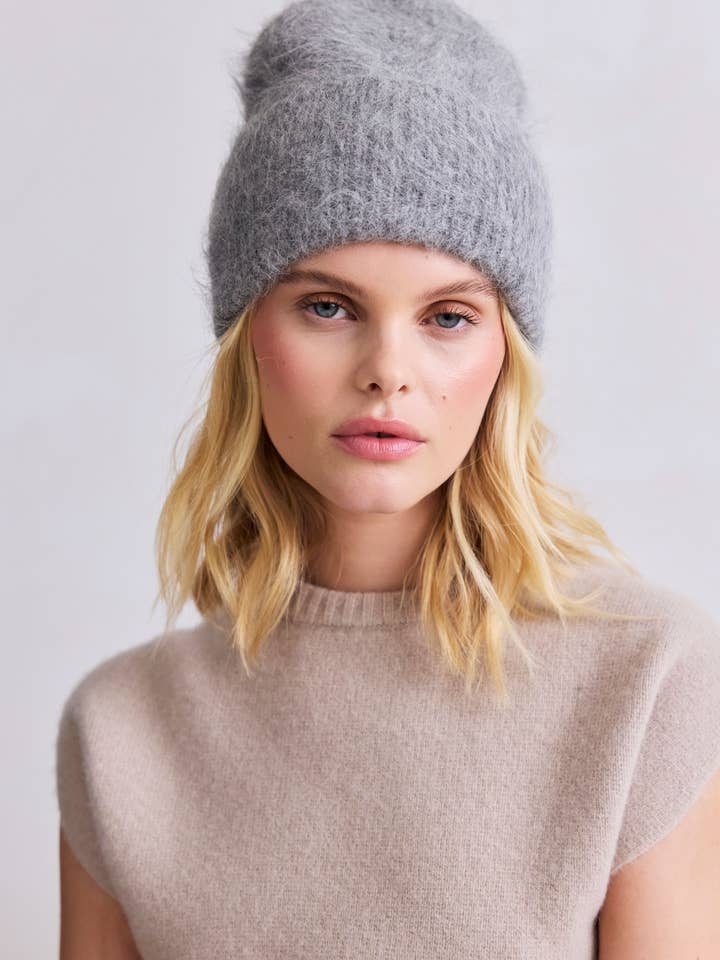 The Alpaca Beanie - Blizzard Grey - FW25 for wholesale by Arctic Fox & Co. - North America
