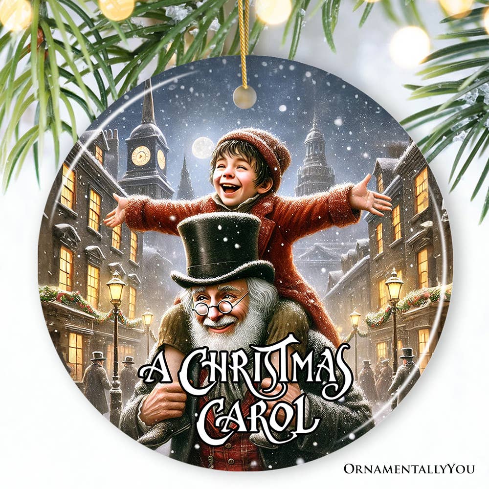 OrnamentallyYou - Wholesale Ornament - Scrooge and Tiny Tim Ornament, A Christmas Carol Decor0
