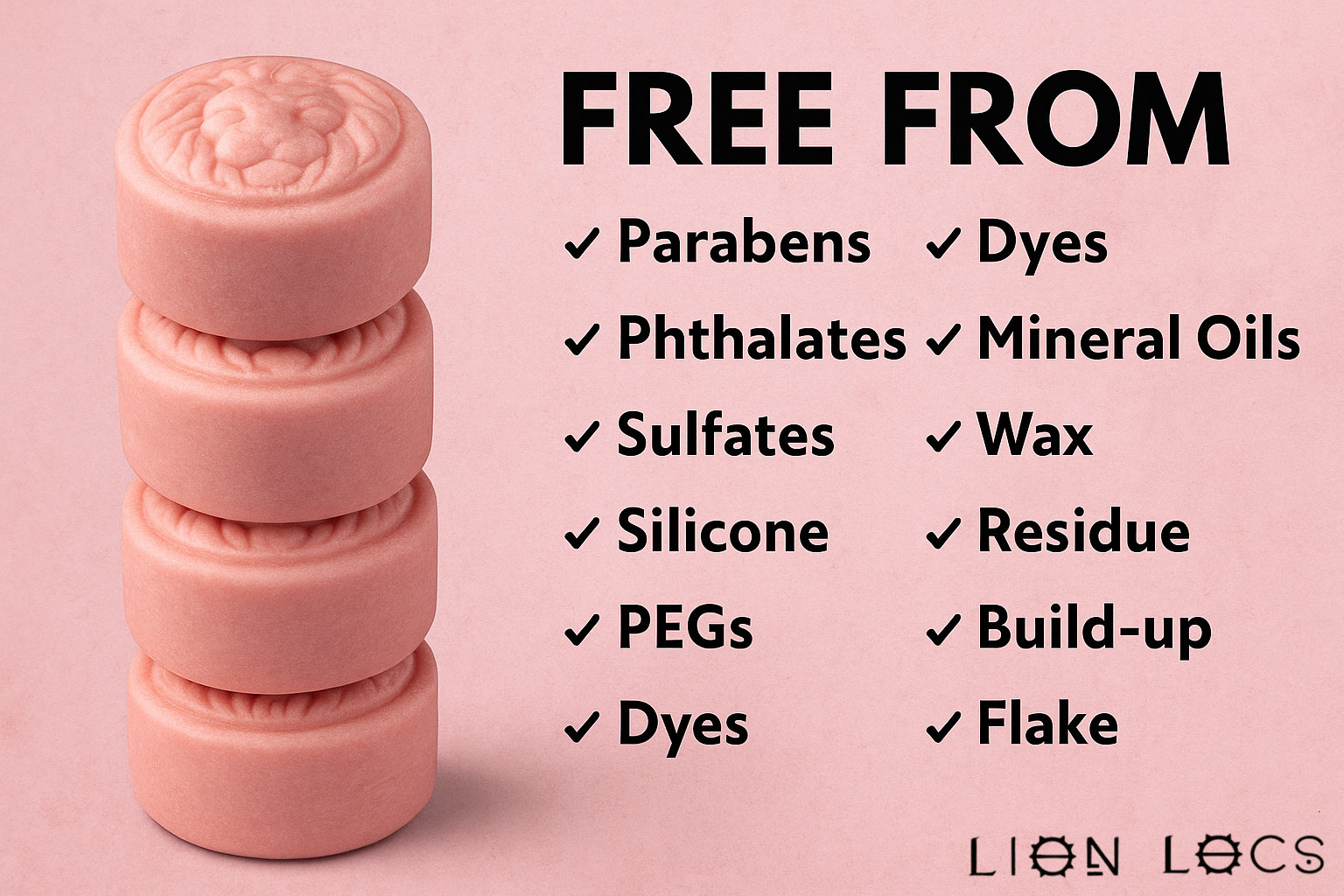 Lion Locs LLC - Vente Disques de shampoing/shampoings solides - Lion Locs Barre de Shampooing & Après-Shampooing pour Dreadlocks (142g)6