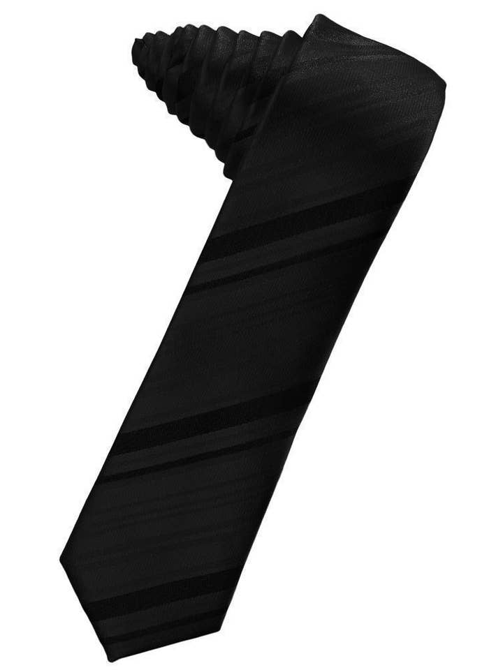 Cravate fine en satin à rayures pour la vente par Tux-USA®