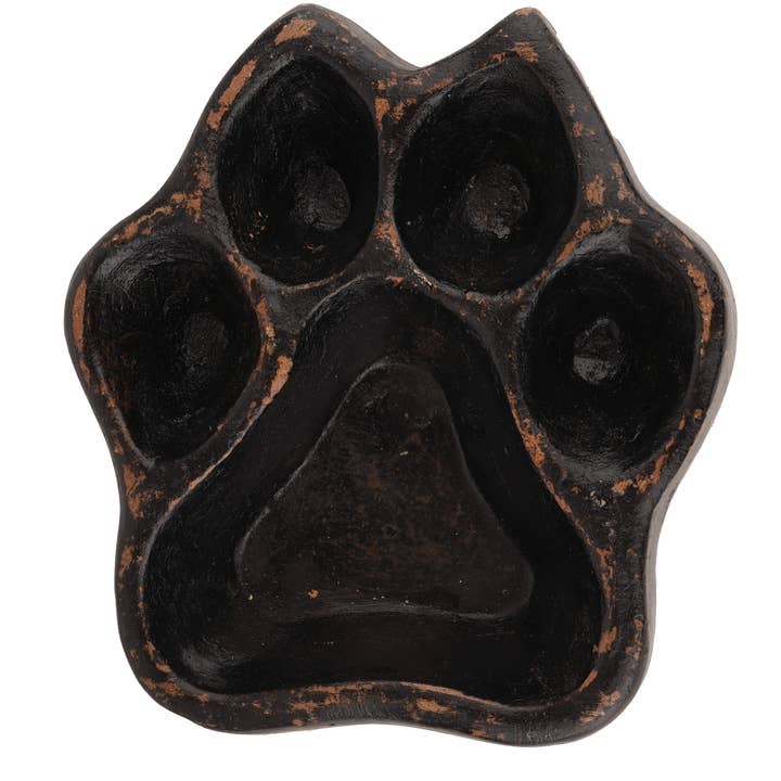 My Amigos Imports - Wholesale Candle Holder - CLEARANCE-Clay Dog Paw Vessel-Bowl-7x8 in-Candle-3 Colors2