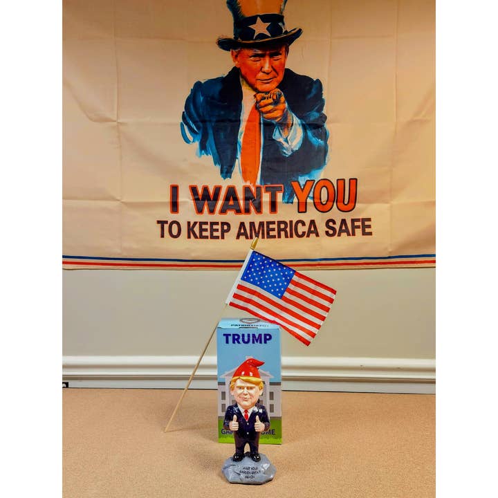 Patriot Fuel Coffee - Wholesale Garden Gnome - President Trump Garden Gnome