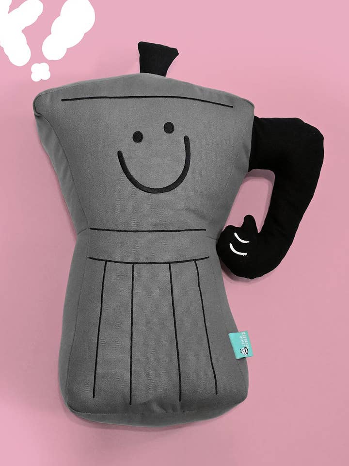 "Espresso Time" throw pillow for wholesale by Natali Koromoto