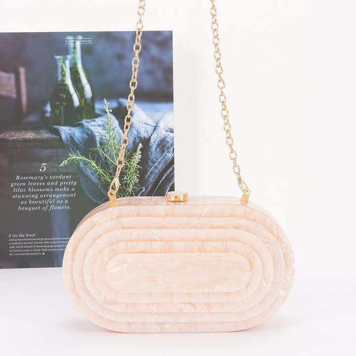 3AM BY H&D ACCESSORIES - Wholesale Clutch bag – women's - Acrylic Marble Clutch