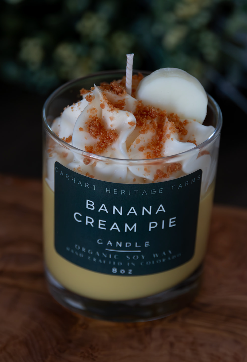 Carhart Heritage Farms - Wholesale Novelty Candle - Banana Cream Pie Candle2