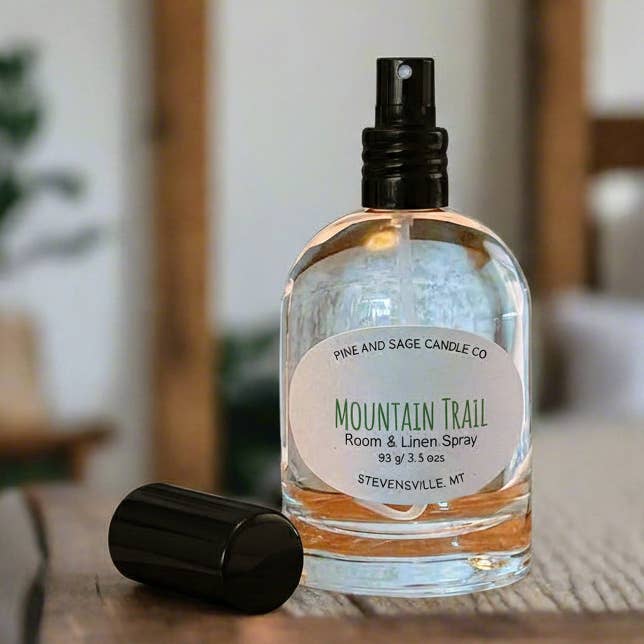 Raum- und Wäschespray-Bergpfad für den Großhandel von Pine and Sage Candles