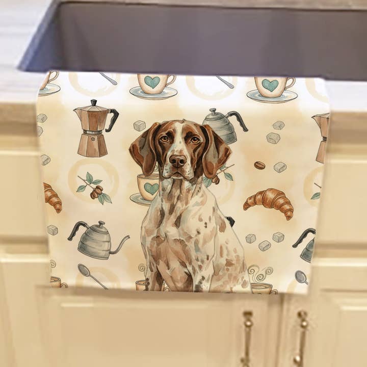 Caroline's Treasures - Wholesale Hand Towel - German Shorthaired Pointer Coffee Bar Towel WDK74480