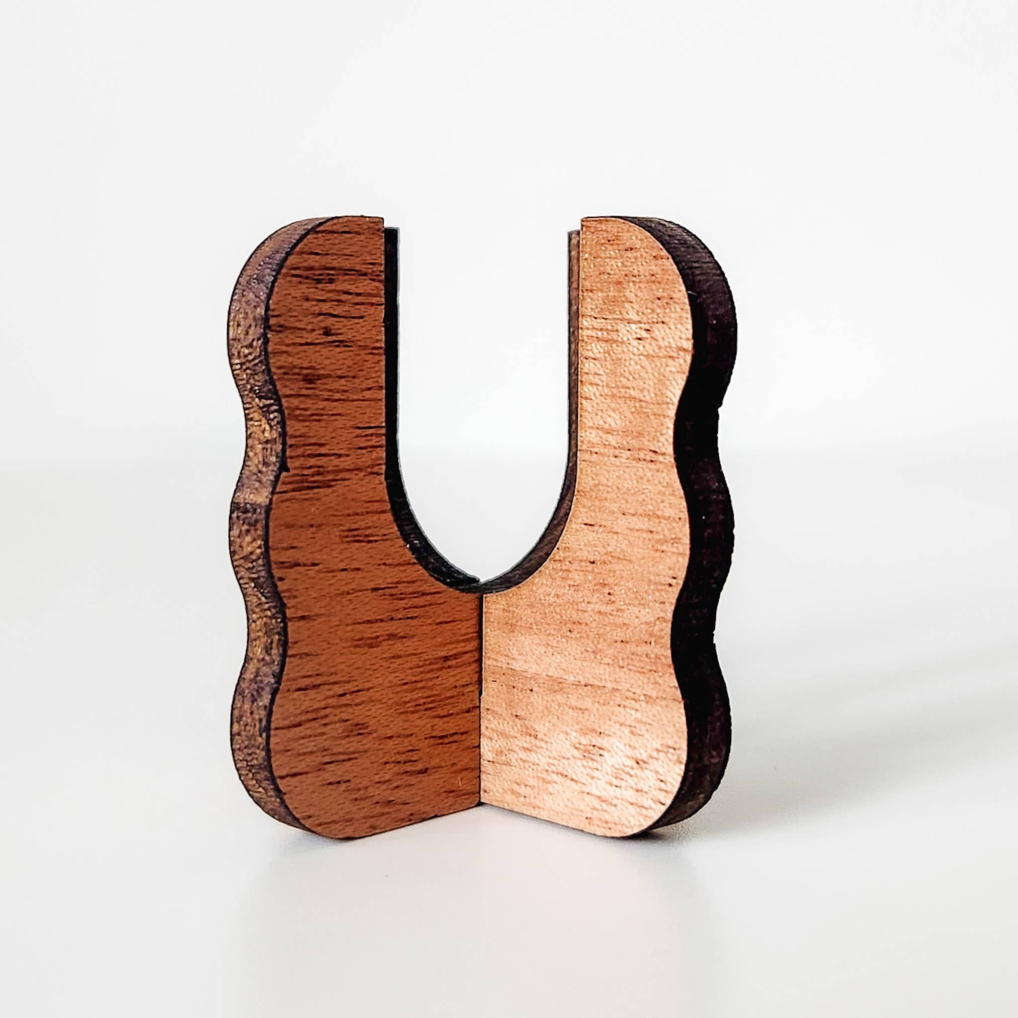 Leaf & Node - Wholesale Plant Pot Stand - Air Plant Stand - Wooden Holder Display (Wavy Sides)4