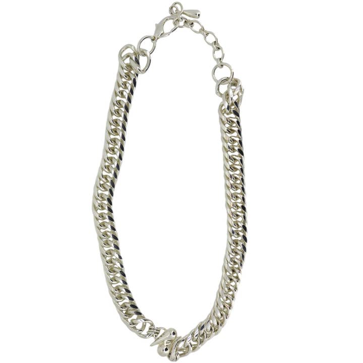 Die Tropfen-Halskette in Silber für den Großhandel von VICKISARGE