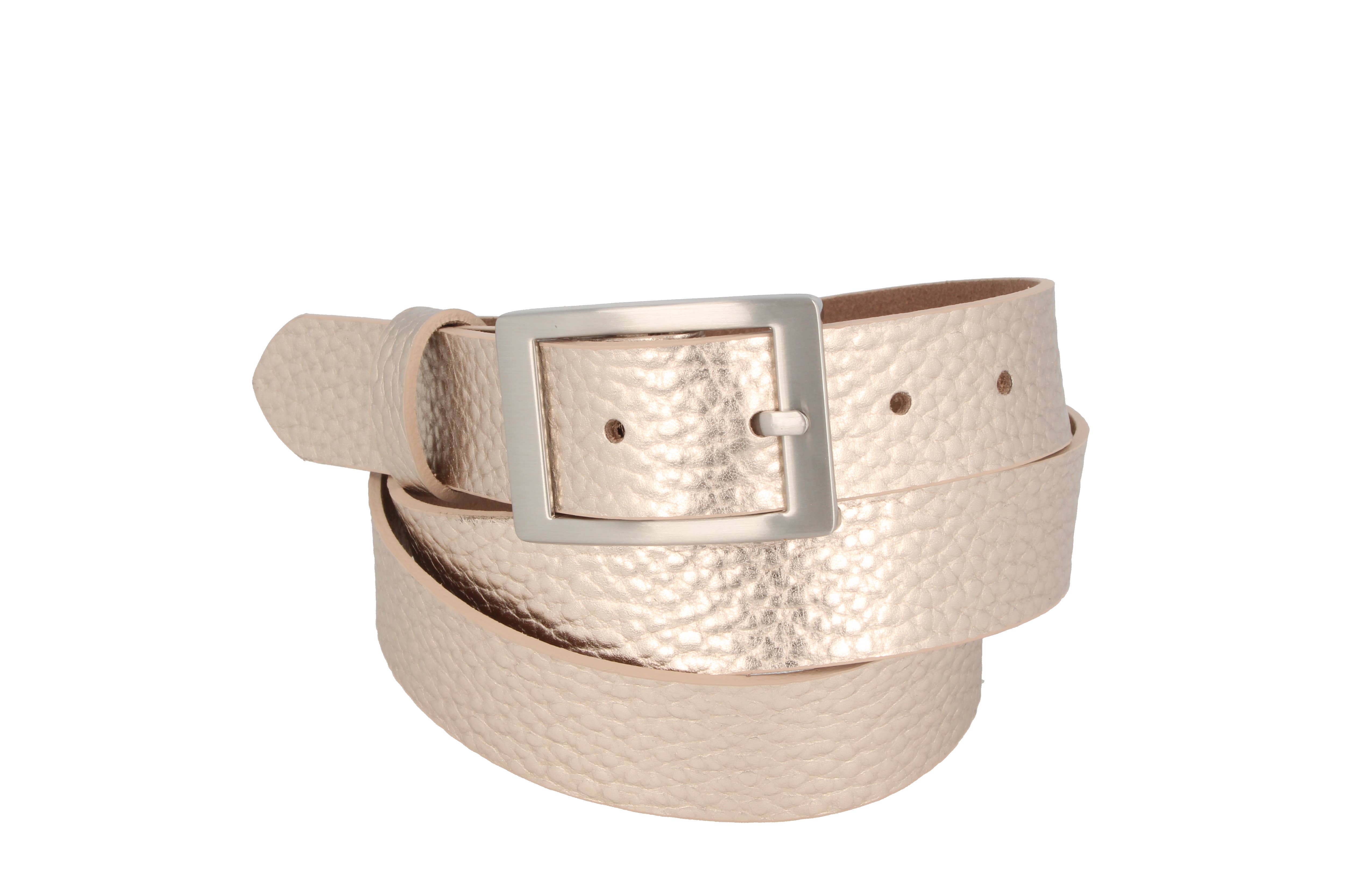 gold Gürtel Damen Leder Sera Gold Metallic für den Großhandel auf Faire