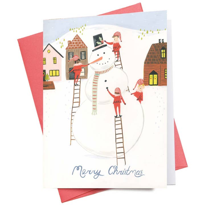 Elves Merry Christmas | Holiday Greeting Card for wholesale by Inkwell Cards