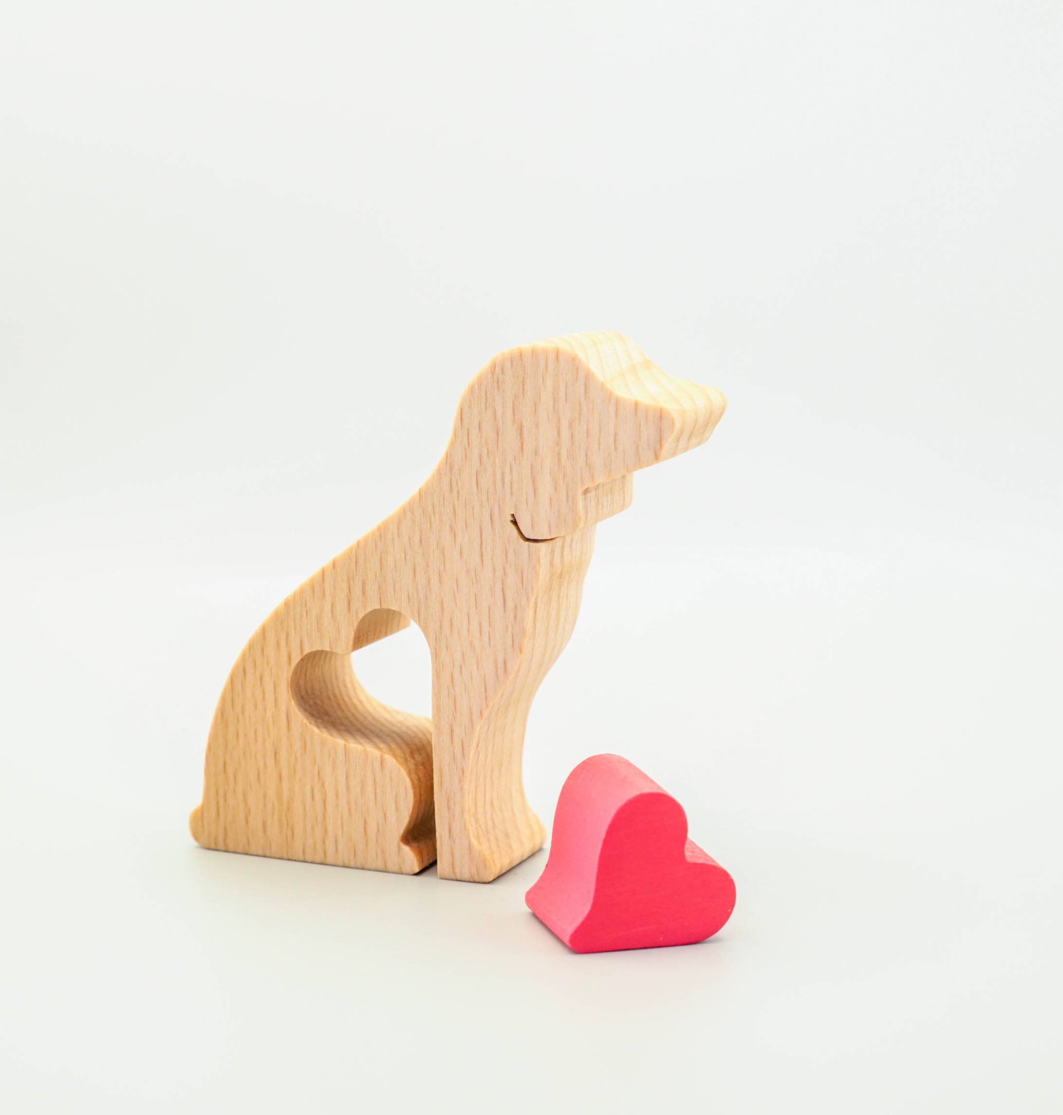 Wood Metamorphosis - Wholesale Decorative Figurine - Beagle - Minimalistic wooden dog figurine keepsake0
