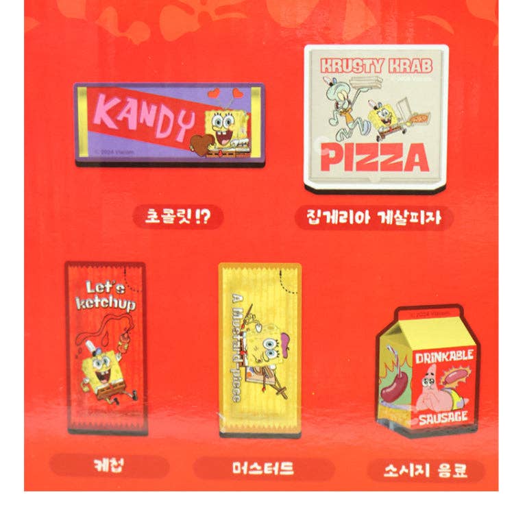 K-Wonderland - Wholesale Magnet - SpongeBob SquarePants Yummy Random Magnet Set (Blind Pack)3