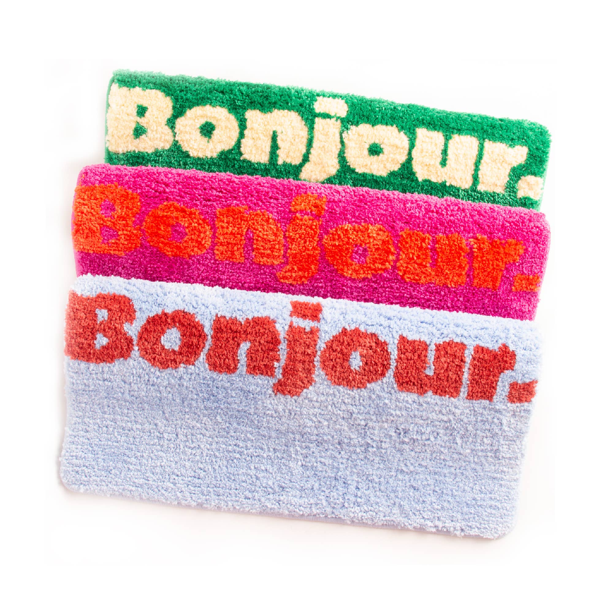Helio Ferretti - Wholesale Bath Mat - LIGHT BLUE BONJOUR BATH MAT HF1
