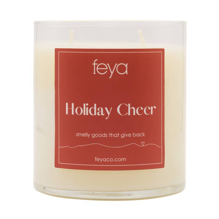 Vela Holiday Cheer Candle de 17 onzas para venta al por mayor de Feya Co.