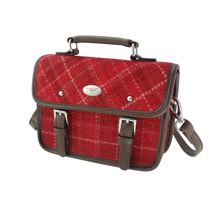 Glen Appin Of Scotland – Engroshandel Skuldertaske – Kvinder – LB1230 Harris Tweed 'Bervie' Mini Skuldertaske6