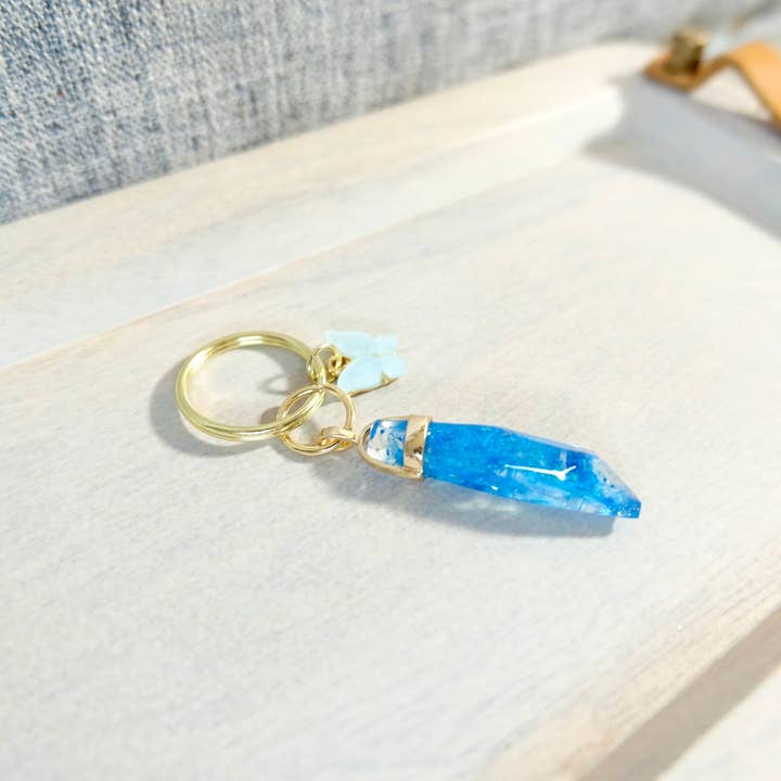 BlueButterflyBazaar - Wholesale Keychain - Women's - Blue Ben Solo and Blue Butterfly Kyber Crystal keychain Star Wars, unique gift, collectable.