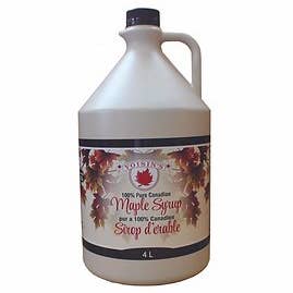 Sirop d'érable pur 4L pour la vente par Voisin’s Maple Products