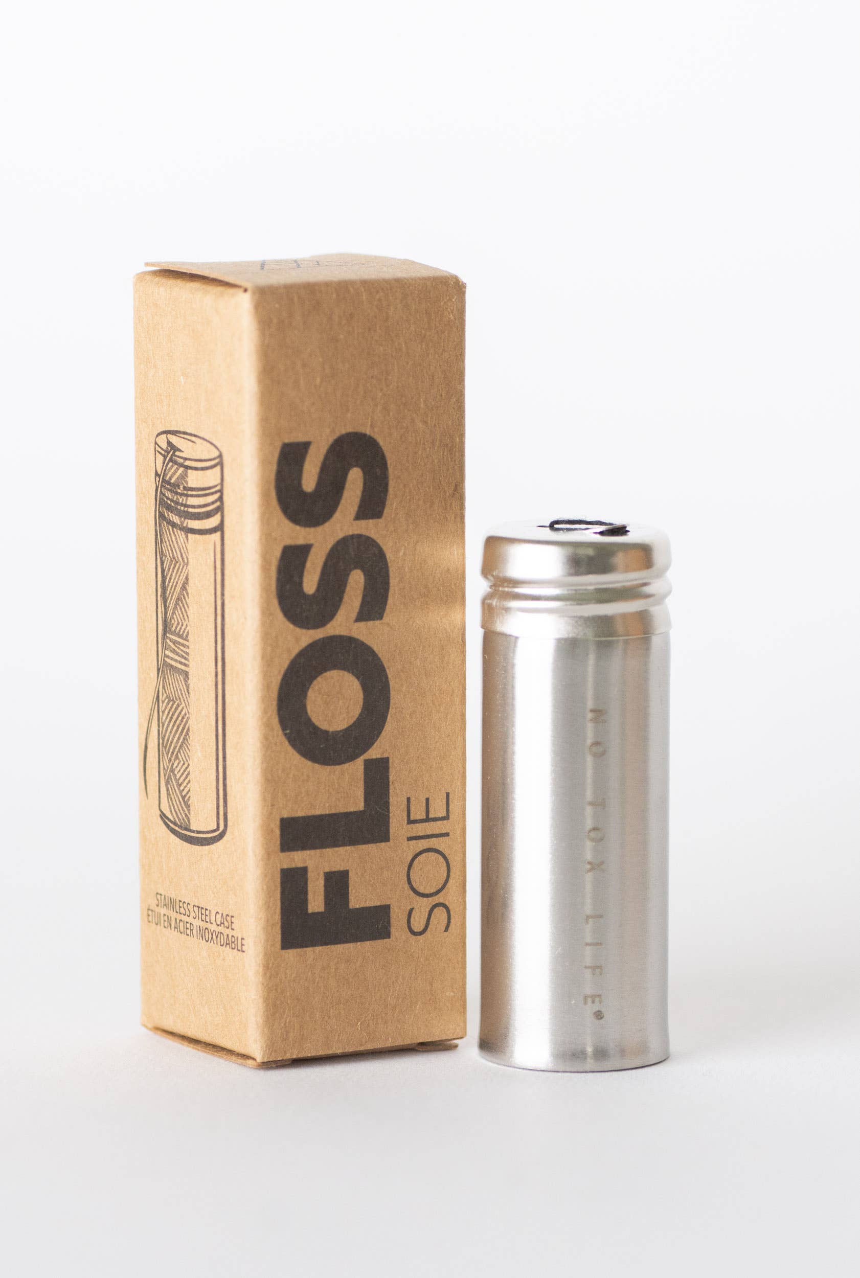 No Tox Life - Vendita all'ingrosso Filo interdentale - Filo interdentale al carbone - Supporto in acciaio - No Tox Life®