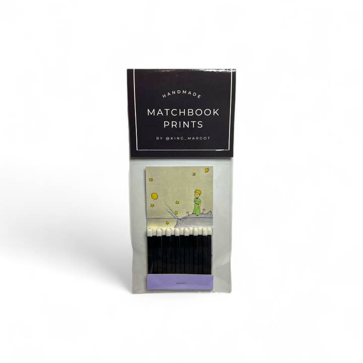 King Margot - Wholesale Art Print - The Little Prince Handmade Matchbook Print Framed 3