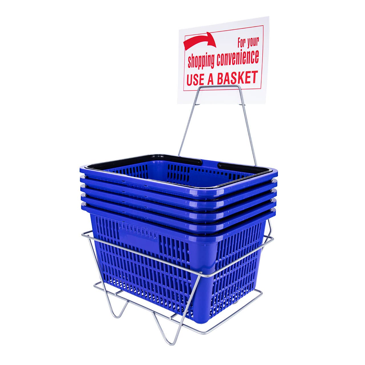 Store Supply Warehouse - Wholesale Shopping Cart - Blue Shopping Baskets - Set of 122