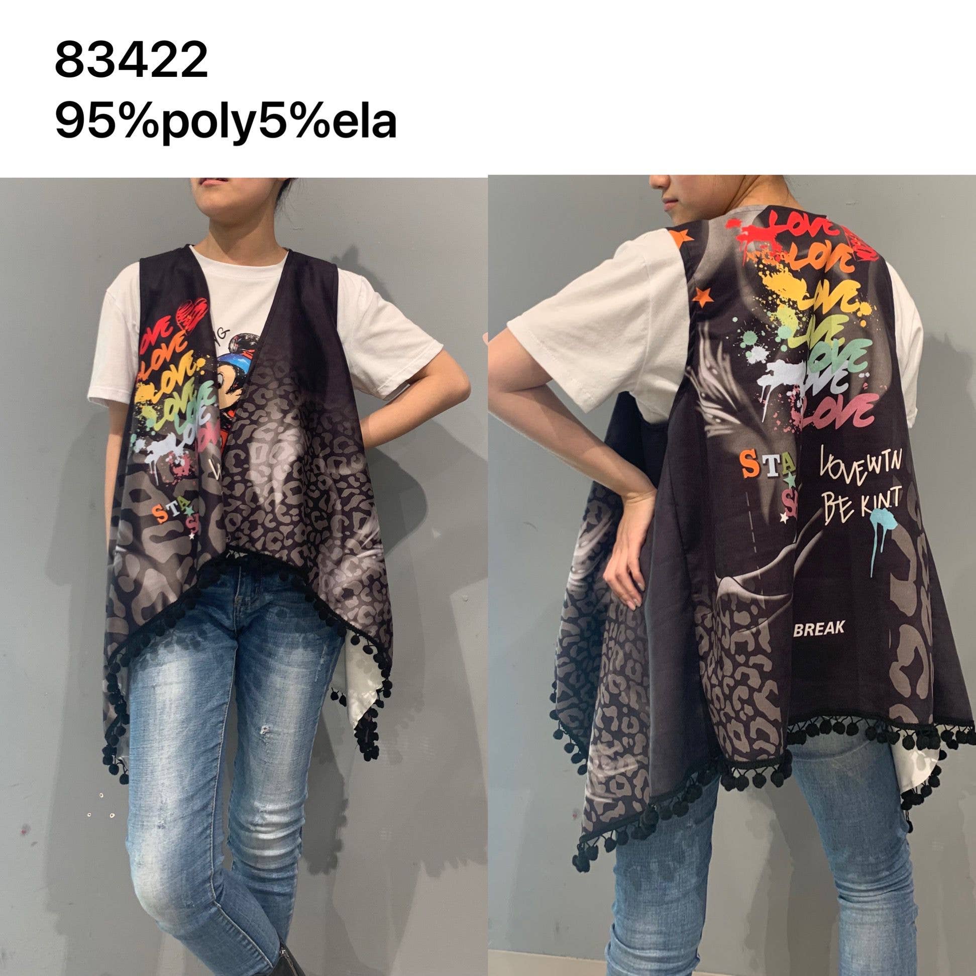 Cielo fashion - Vente Veste sans manches – femme - Gilet imprimé0