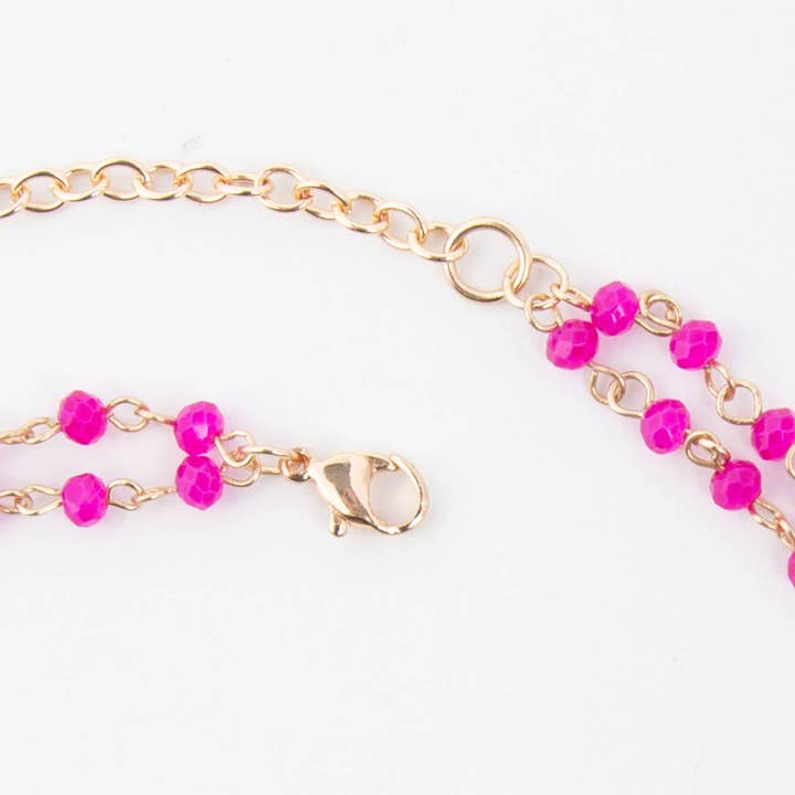 Elsie & Zoey - Wholesale Pendant/Charm Necklace - Malia Beaded Ring 22" Pendant Necklace9