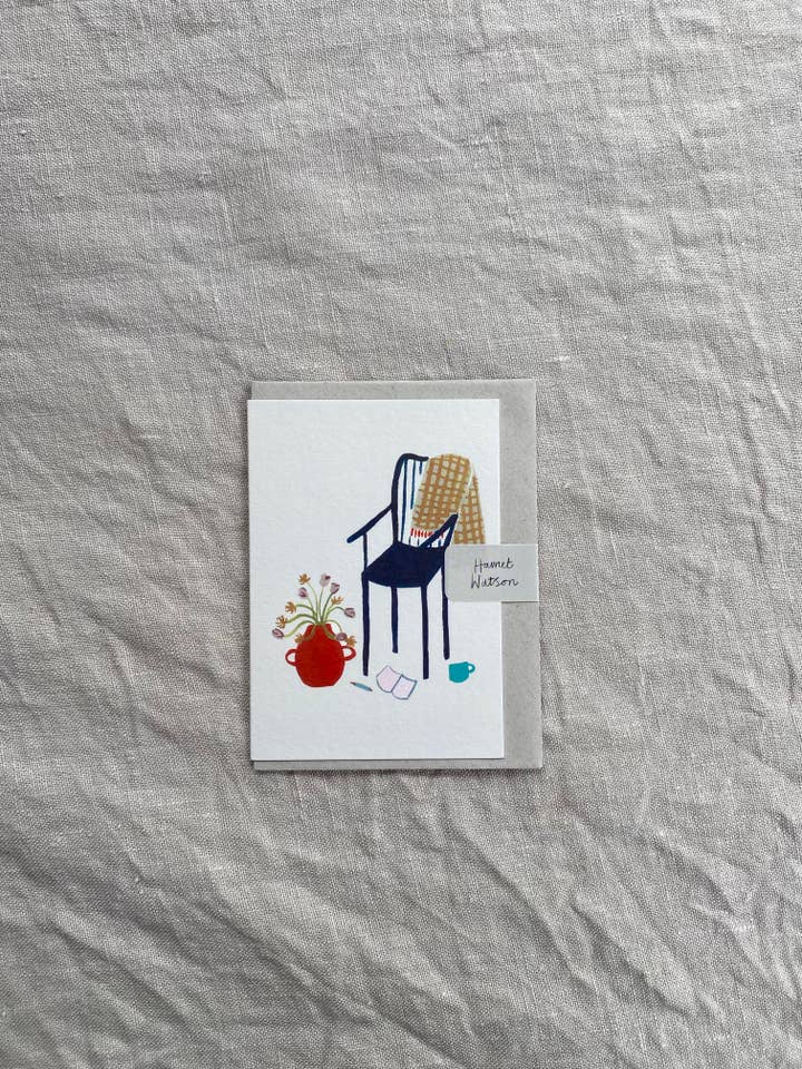 Afternoon of Writing mini card for wholesale by Harriet Watson