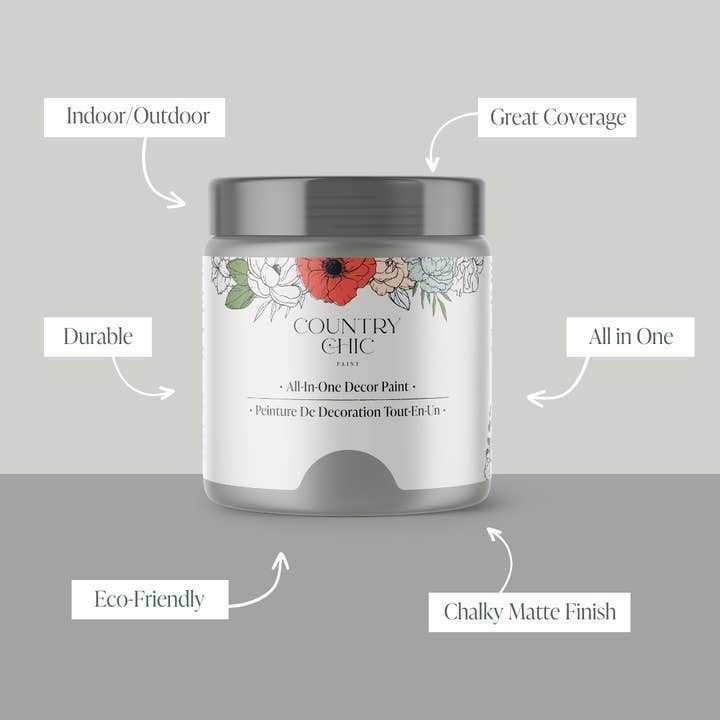 Country Chic Paint - Wholesale Furniture Wax/Paint - Pebble Beach - Chalk Style Paint for Furniture & Home Decor7