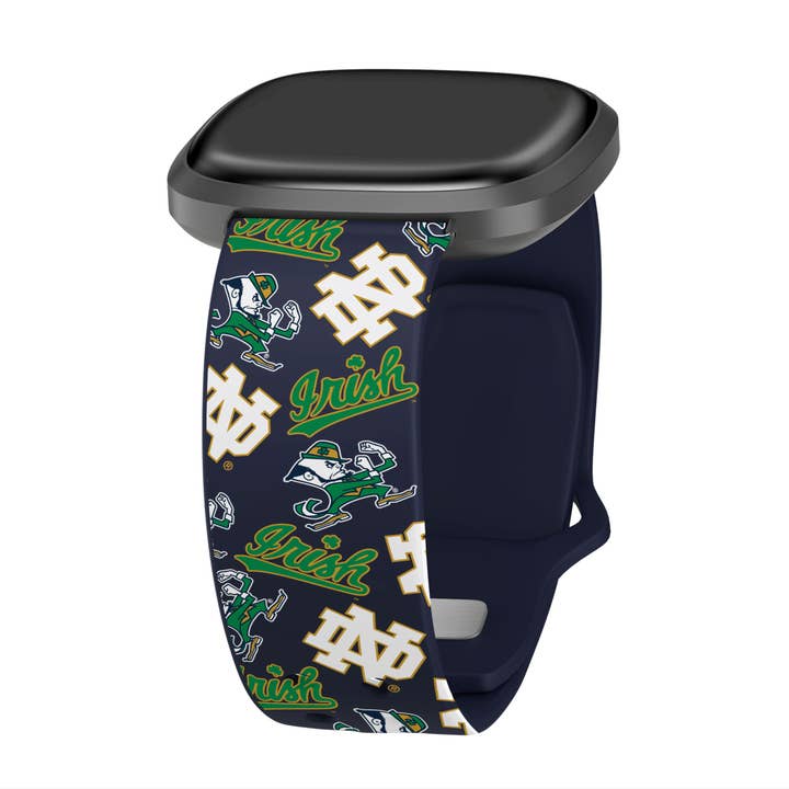 Bracelet de montre Notre Dame Fighting Irish HD pour Fitbit Versa 3 et Sense 1 pour la vente par Affinity Bands