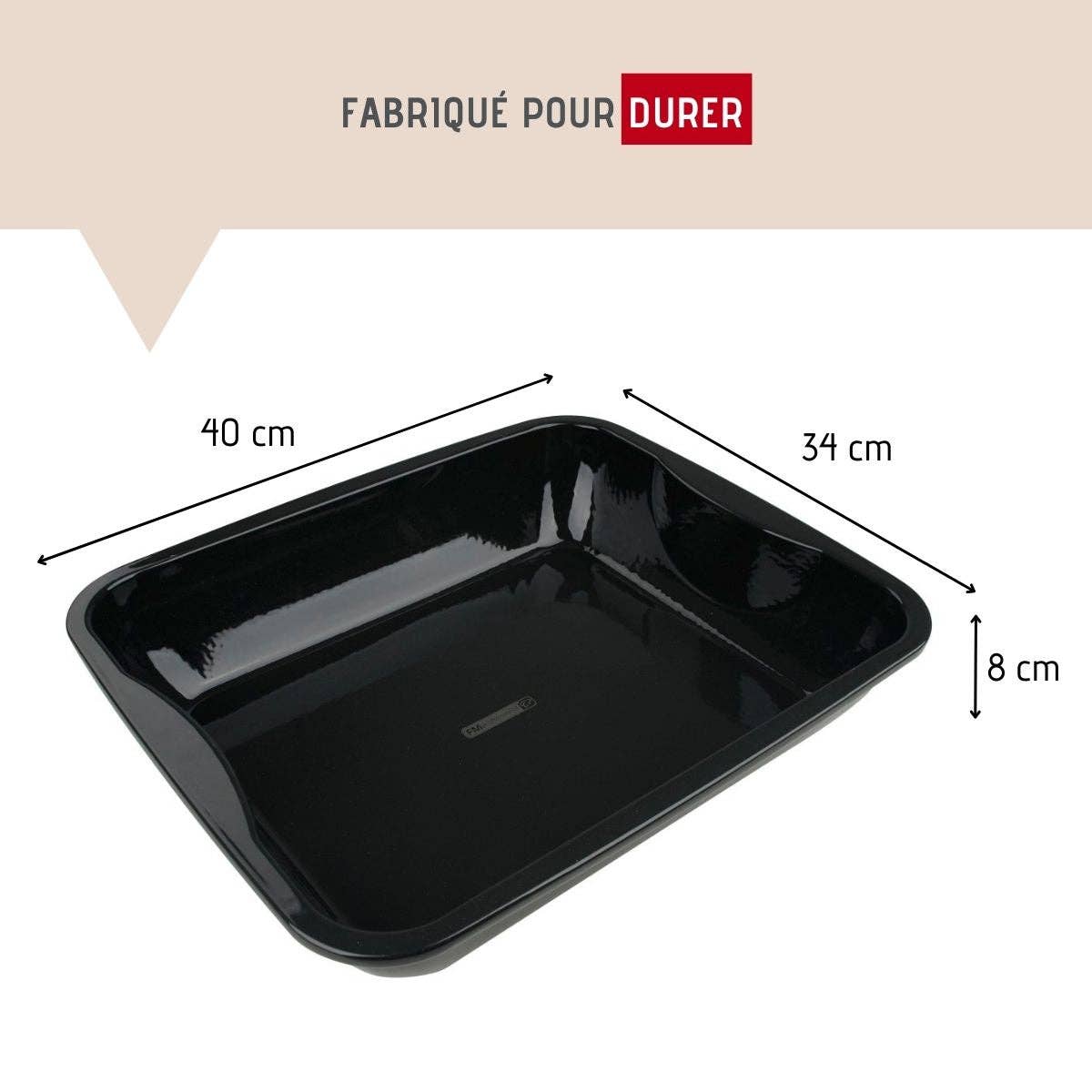Zenker - Wholesale Baking Dish - Enamelled steel oven dish 40 x 34 cm FM Professional Barbecue9
