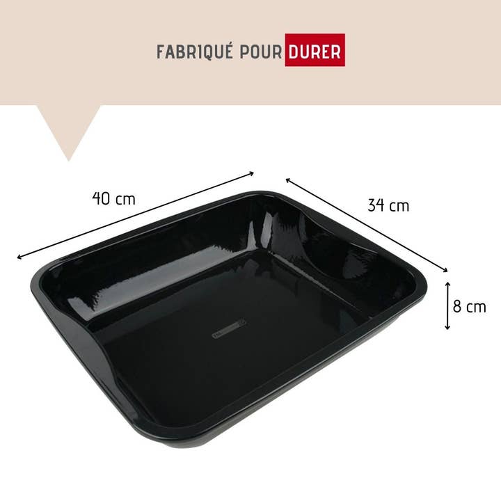 Zenker - Wholesale Baking Dish - Enamelled steel oven dish 40 x 34 cm FM Professional Barbecue9