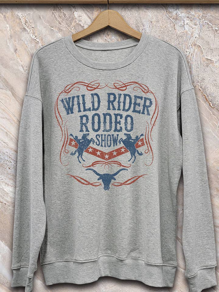 SPT-SS-130-C1_Wild Rider Rodeo Sweatshirt for wholesale by SP Tops, Inc.