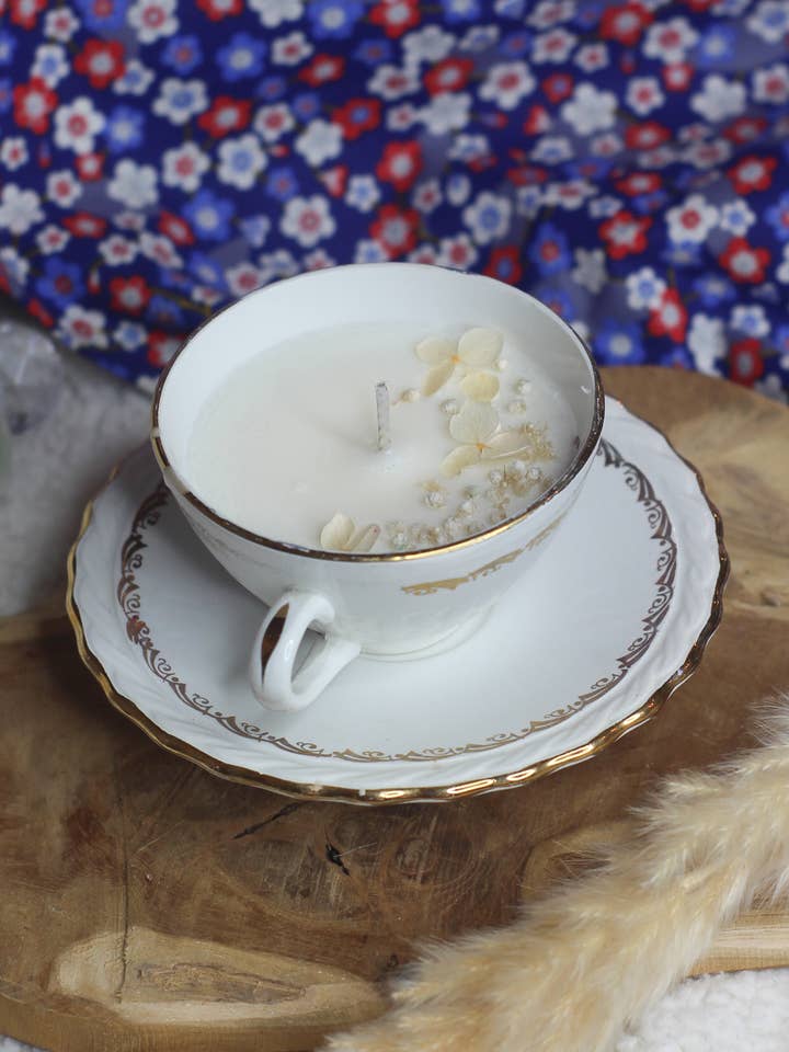 Vela vintage em xícara por atacado de Meet me at the corner