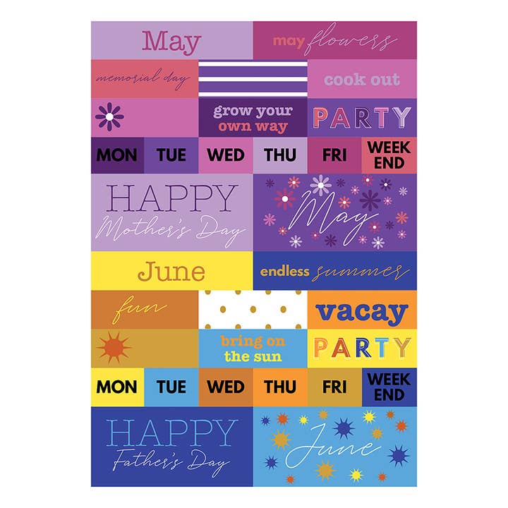 TF Publishing - Paper Goods - Wholesale Sticker - Seasonal Monthly Planner/Calendar Stickers3