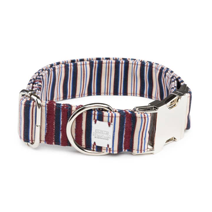 Striped Click Collar for wholesale by B de Bruno