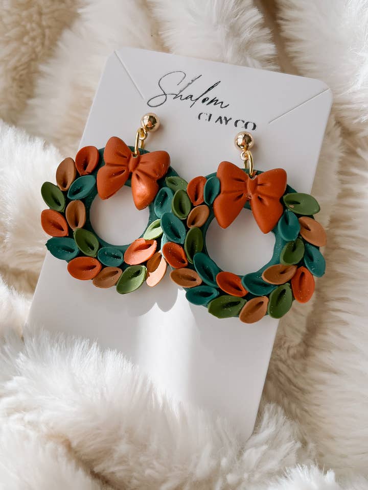 Couronne de Noël Terreuse pour la vente par Shalom Clay Company
