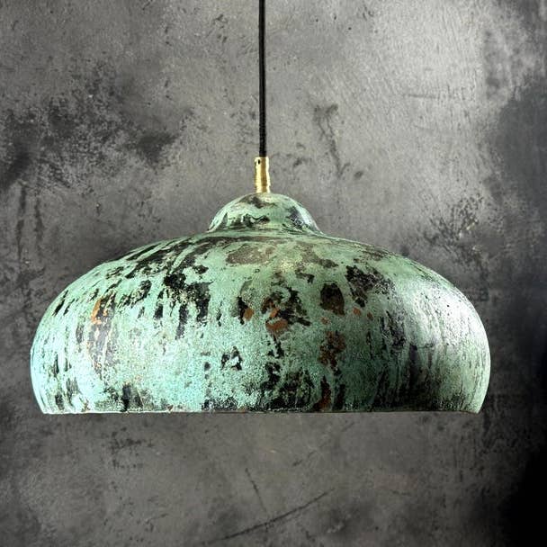 SaharaKesh - Wholesale Chandelier/Hanging Light - Blue Patina Copper Pendant Light Fixture, Island Kitchen