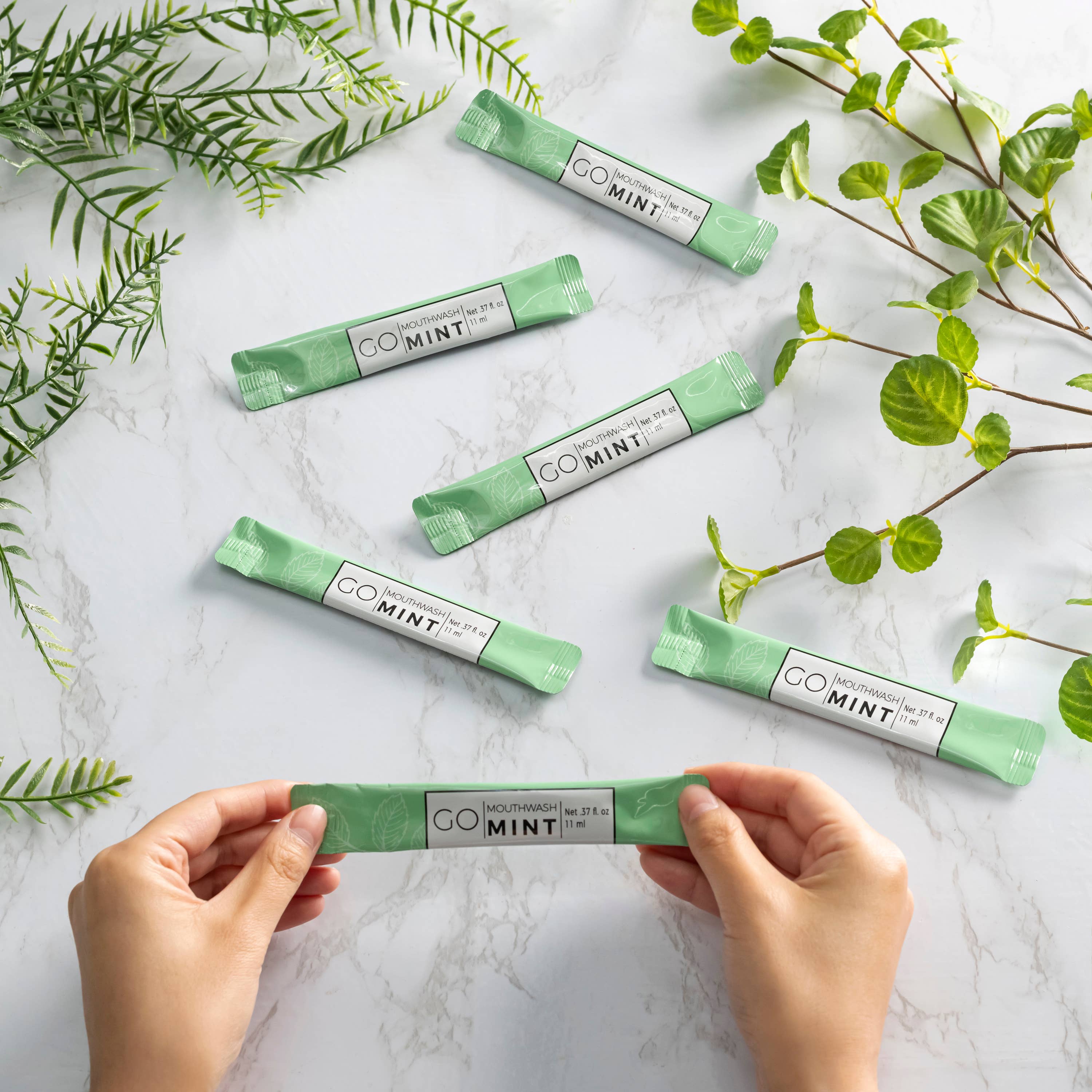 Go Mouthwash - Wholesale Mouthwash - GO Portable Mouthwash (1 Retail Bag - 5 Sachets)1