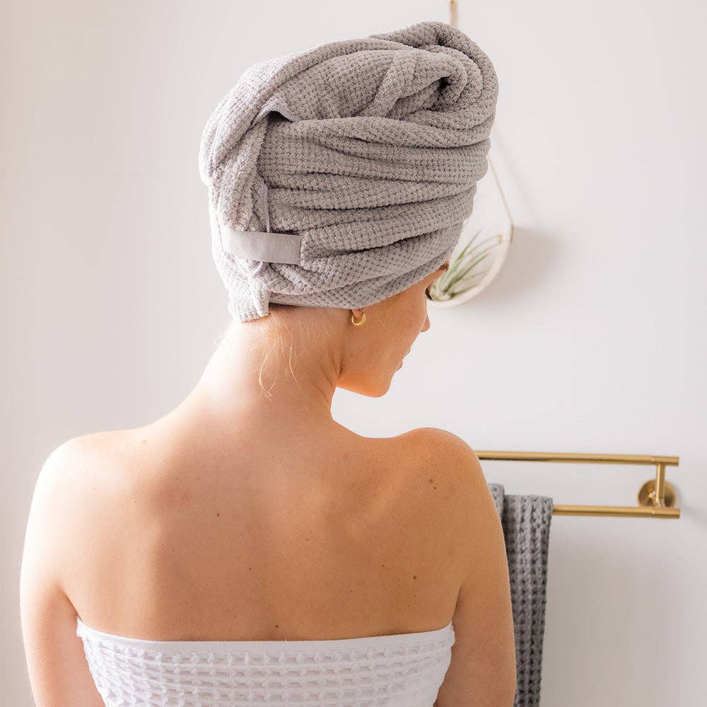 Sutera - Wholesale Hair Towel/Wrap - Silverthread Hair Wrap3