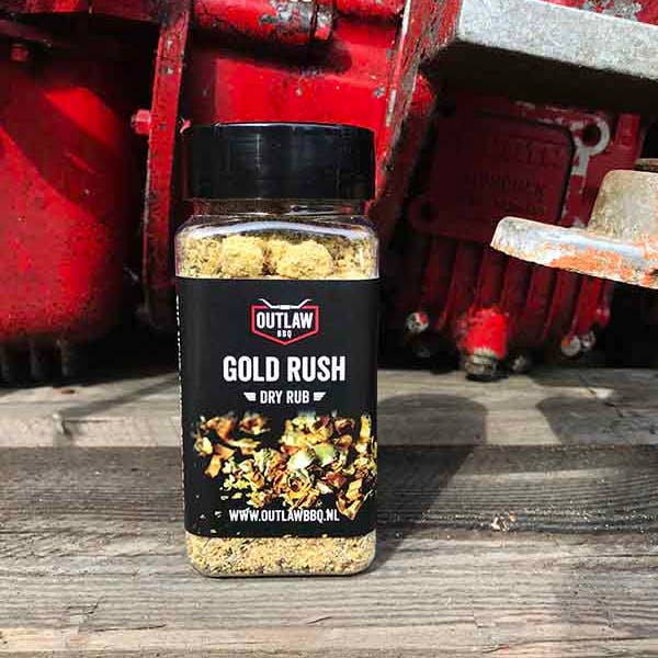 Outlaw BBQ - Venta al por mayor Condimentos - Barbacoa de secado en seco Outlaw BBQ Gold Rush