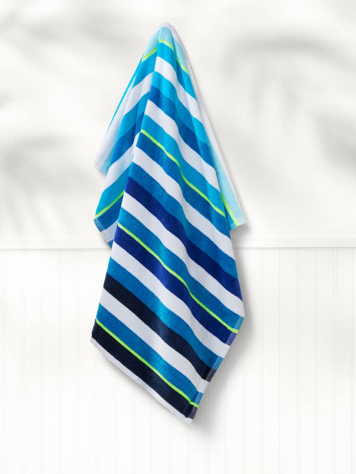 Matala Navy Beach Towel for wholesale by Caro Home