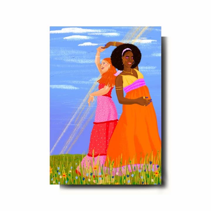 Stampa d'Arte da Parete Illustrata - Ballare per la vendita all'ingrosso da parte di Emily Palmer Illustration