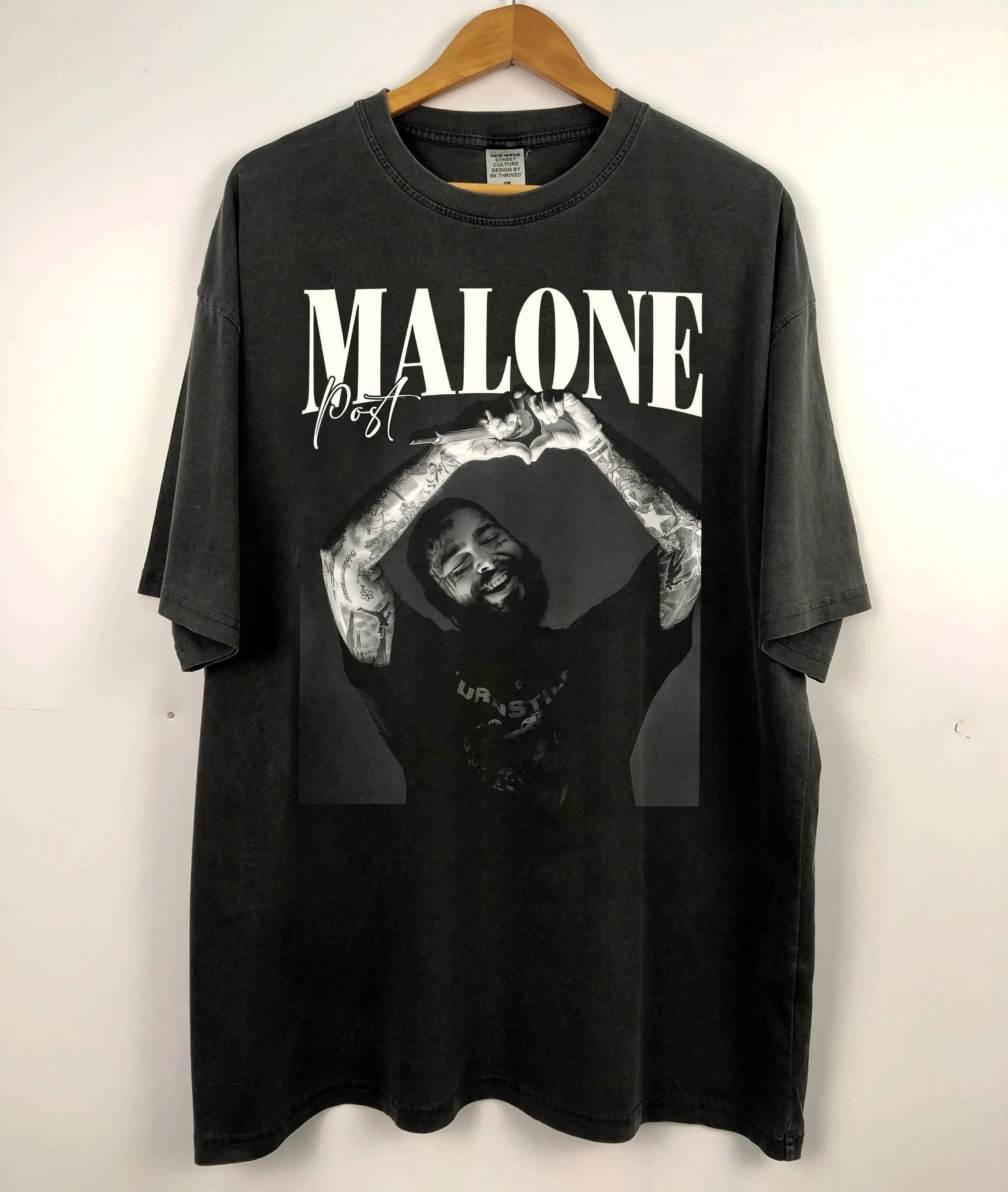 TheKingShirt - Wholesale Screen Printed T-Shirt - Unisex - Post Malone Rap Music Merch Tee 90s Tour Inspired Gift1