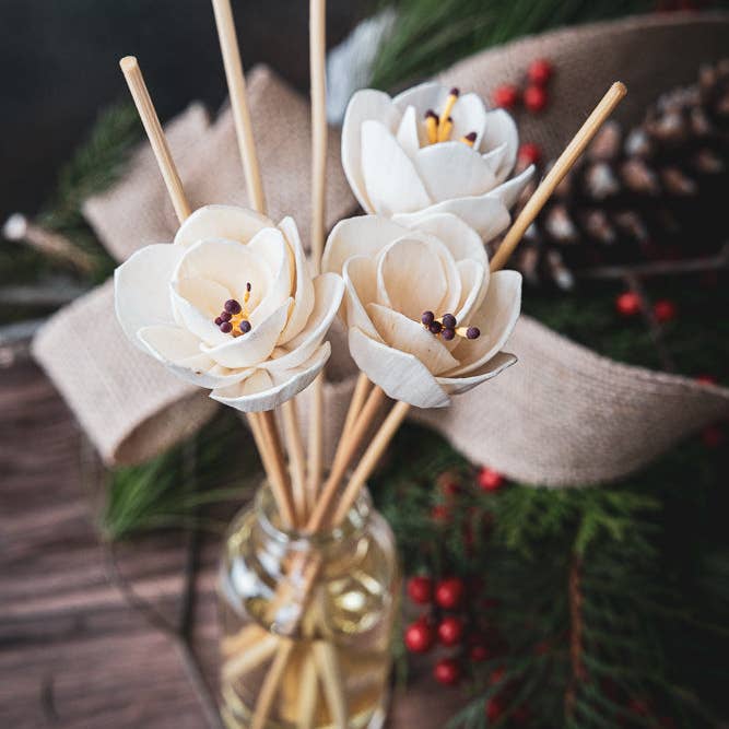 Holiday Reed Diffusers for wholesale by Dogkind Candle Co